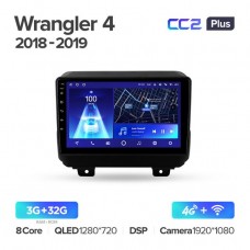 Автомагнитола TEYES для Jeep Wrangler 4 2018-2019, CC2 Plus, 3G+32G