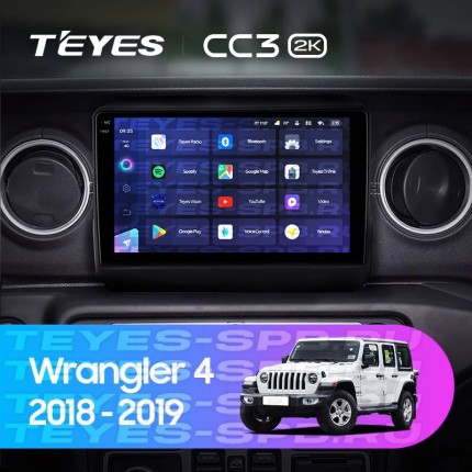 Автомагнитола TEYES для Jeep Wrangler 4 2018-2019, CC3 2K, 3G+32G