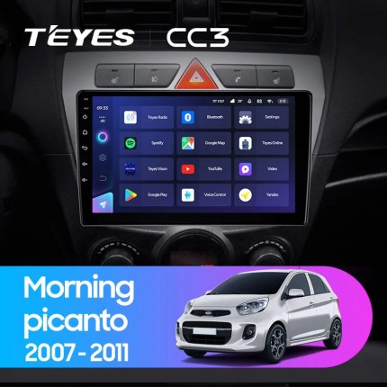 Автомагнитола TEYES для KIA Morning Picanto 2007-2011, CC3, 4G+32G