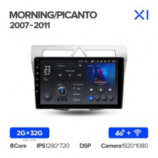 Автомагнитола TEYES для KIA Morning Picanto 2007-2011, X1, 4G + WiFi