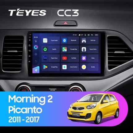 Автомагнитола TEYES для KIA Morning Picanto 2 2011-2017, CC3, 4G+32G