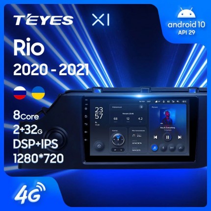 Автомагнитола TEYES для KIA RIO 2020-2021, X1, WiFi