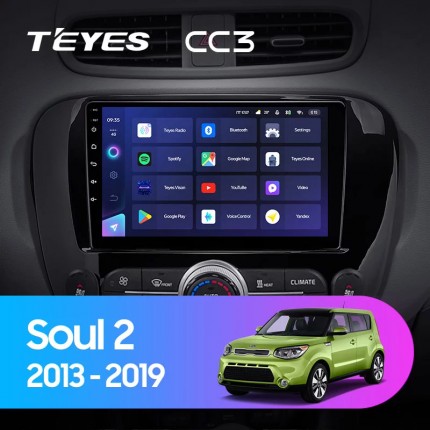 Автомагнитола TEYES для KIA Soul 2 2013-2019, CC3, 4G+32G