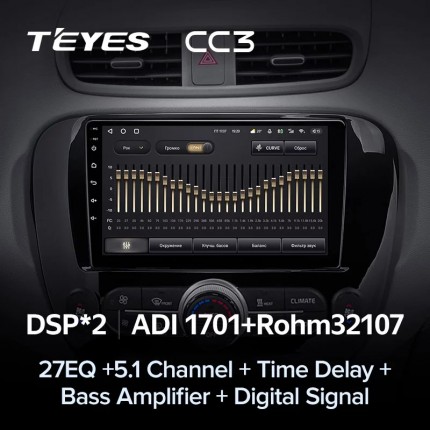 Автомагнитола TEYES для KIA Soul 2 2013-2019, CC3, 4G+32G