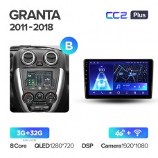 Автомагнитола TEYES для Lada Granta Sport 2011 - 2018, CC2 Plus, 3G+32G