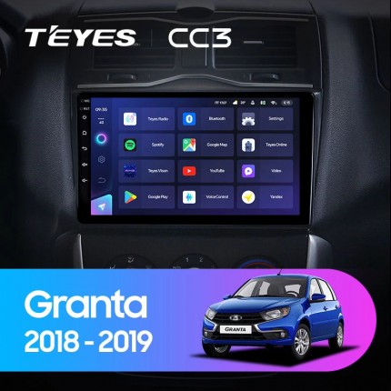 Автомагнитола TEYES для Lada Granta Cross 2018 - 2019, CC3, 4G+32G