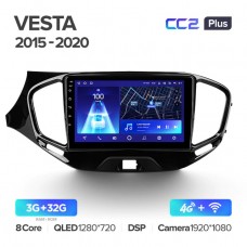 Автомагнитола TEYES для Lada VESTA 2015-2020, CC2 Plus, 3G+32G