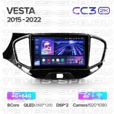 Автомагнитола TEYES для Lada VESTA 2015-2020, CC3 2K, 3G+32G