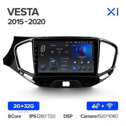 Автомагнитола TEYES для Lada VESTA 2015-2020, X1, WiFi