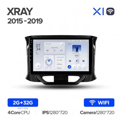 Автомагнитола TEYES для Lada XRAY 2015-2019, X1, WiFi