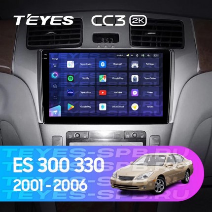 Автомагнитола TEYES для Lexus ES300 330 2001-2006, CC3 2K, 3G+32G