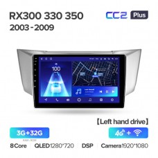 Автомагнитола TEYES для Lexus RX330 350 400 2003-2009, CC2 Plus, 3G+32G