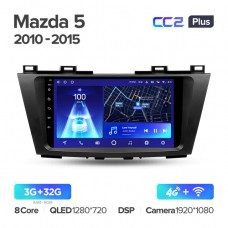 Автомагнитола TEYES для Mazda 5 2010-2015, CC2 Plus, 3G+32G