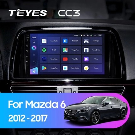 Автомагнитола TEYES для Mazda 6 2012-2017, CC3, 4G+32G