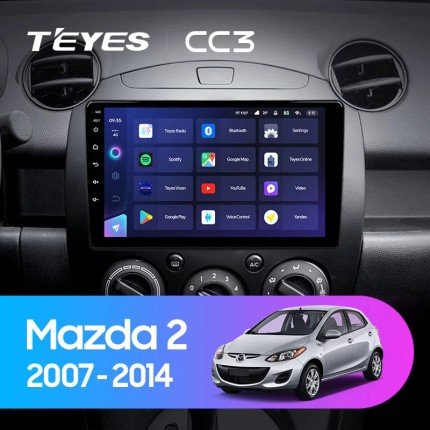 Автомагнитола TEYES для Mazda 2 2007-2014, CC3, 4G+32G