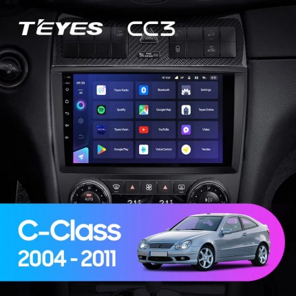 Автомагнитола TEYES для Mercedes-Benz C-Class 2004-2011, CC3, 4G+32G