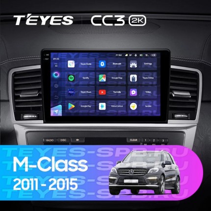 Автомагнитола TEYES для Mercedes-Benz M-Class 2011-2015, CC3 2K, 3G+32G