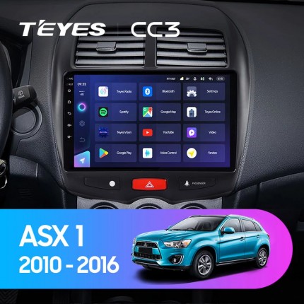 Автомагнитола TEYES для Mitsubishi ASX 1 2010-2016, CC3, 4G+32G