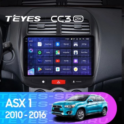 Автомагнитола TEYES для Mitsubishi ASX 1 2010-2016, CC3 2K, 3G+32G