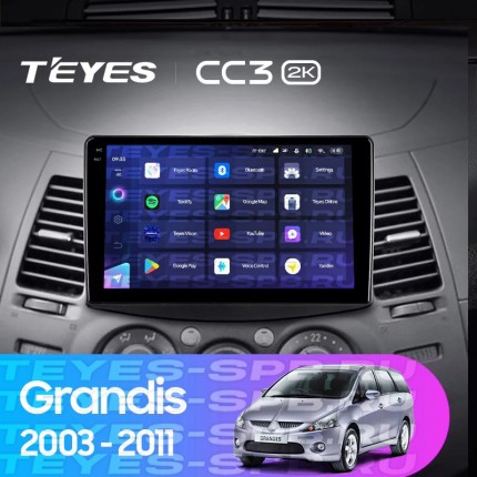 Автомагнитола TEYES для Mitsubishi Grandis 2003-2011, CC3 2K, 3G+32G