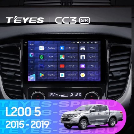 Автомагнитола TEYES для Mitsubishi L200 5 2015-2019, CC3 2K, 3G+32G