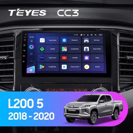 Автомагнитола TEYES для Mitsubishi L200 5 2018-2020, CC3, 4G+32G