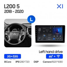 Автомагнитола TEYES для Mitsubishi L200 5 2018-2020, X1, 4G + WiFi