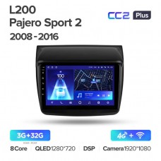 Автомагнитола TEYES для Mitsubishi L200 Pajero Sport 2 2008-2016, CC2 Plus, 3G+32G