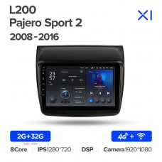 Автомагнитола TEYES для Mitsubishi L200 Pajero Sport 2 2008-2016, X1, 4G + WiFi