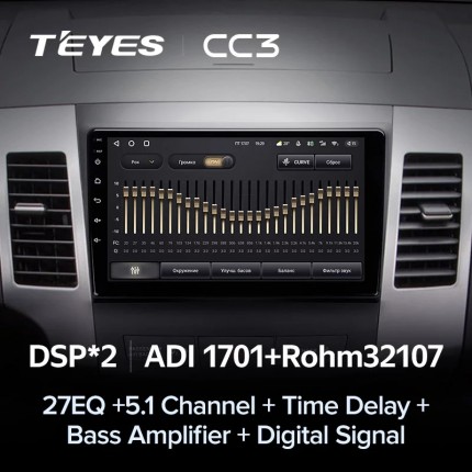 Автомагнитола TEYES для Mitsubishi Outlander 2 2005-2011 C-Crosser 2007-2013 4007 2007-2012, CC3, 4G+32G