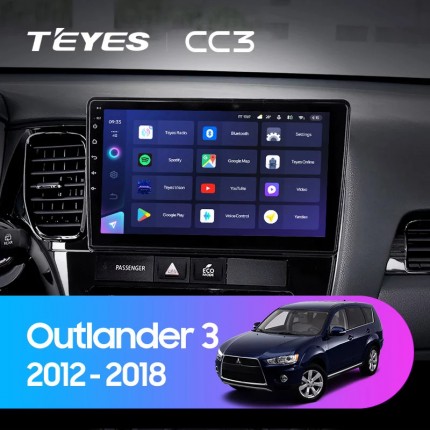 Автомагнитола TEYES для Mitsubishi Outlander 3 2012-2018, CC3, 4G+32G