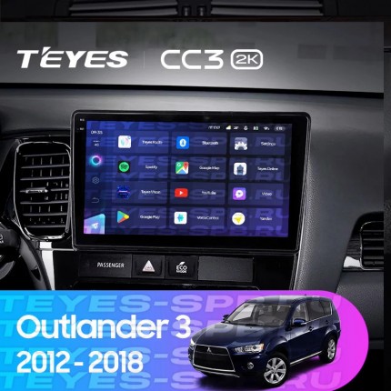 Автомагнитола TEYES для Mitsubishi Outlander 3 2012-2018, CC3 2K, 3G+32G