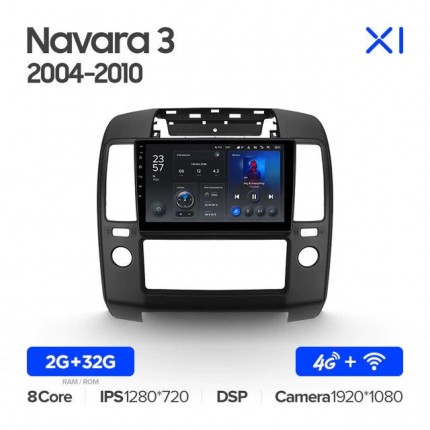 Автомагнитола TEYES для Nissan Navara 2004-2010, X1, 4G + WiFi