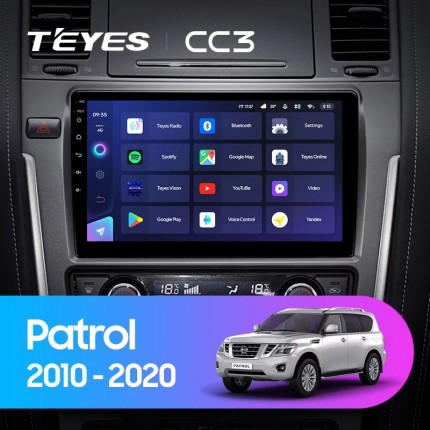 Автомагнитола TEYES для Nissan Patrol 2010-2020, CC3, 4G+32G