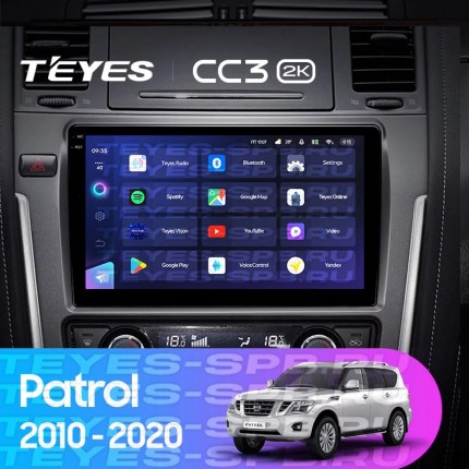 Автомагнитола TEYES для Nissan Patrol 2010-2020, CC3 2K, 3G+32G