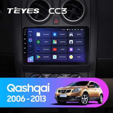 Автомагнитола TEYES для Nissan Qashqai 2006-2013, CC3,4G+32G