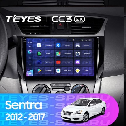 Автомагнитола TEYES для Nissan Sentra 2012-2017, CC3 2K, 3G+32G