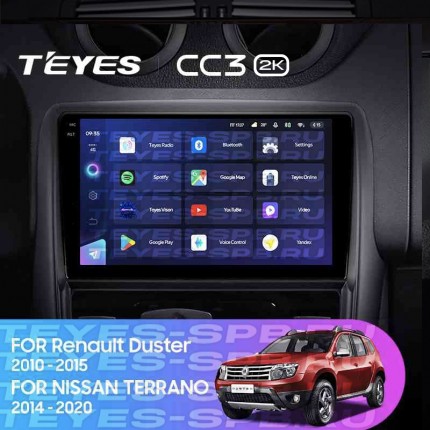 Автомагнитола TEYES для Nissan Terrano 2014-2020, CC3 2K, 3G+32G