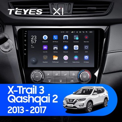 Автомагнитола TEYES для Nissan X-Trail 3/Qashqai 2 2013-2017, X1, 4G + WiFi