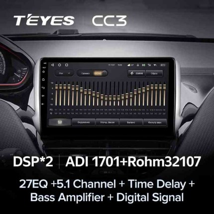 Автомагнитола TEYES для Peugeot 2008 2013-2020, CC3, 4G+32G