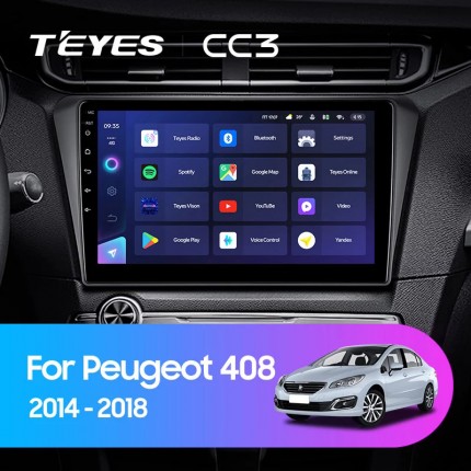 Автомагнитола TEYES для Peugeot 408 2014-2018, CC3, 4G+32G