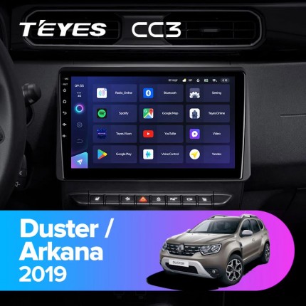 Автомагнитола TEYES для Renault Duster/Arkana 2019, CC3, 4G+32G