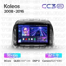 Автомагнитола TEYES для Renault Koleos 2008-2016, CC3 2K, 3G+32G
