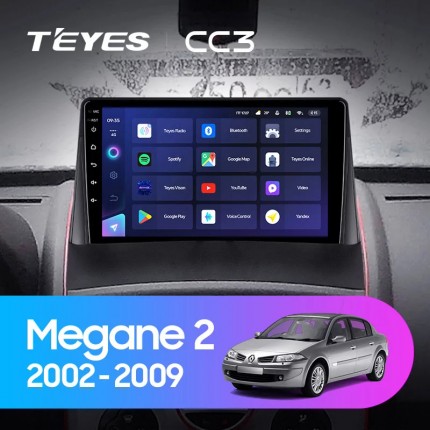 Автомагнитола TEYES для Renault Megane 2 2002-2009, CC3, 4G+32G