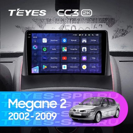 Автомагнитола TEYES для Renault Megane 2 2002-2009, CC3 2K, 3G+32G