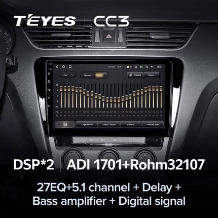 Автомагнитола TEYES для Skoda Octavia 3 2013-2018, CC3, 4G+32G