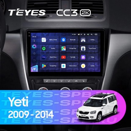 Автомагнитола TEYES для Skoda Yeti 2009-2014, CC3 2K, 3G+32G