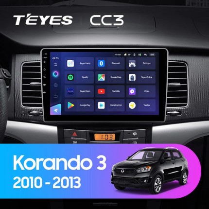 Автомагнитола TEYES для SsangYong Korando 3 2010-2013, CC3, 4G+32G