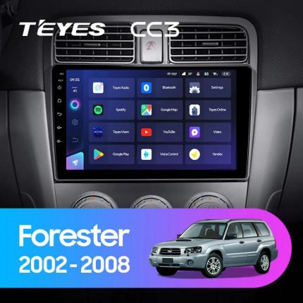 Автомагнитола TEYES для Subaru Forester 2002-2008, CC3, 4G+32G
