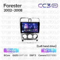 Автомагнитола TEYES для Subaru Forester 2002-2008, CC3 2K, 3G+32G